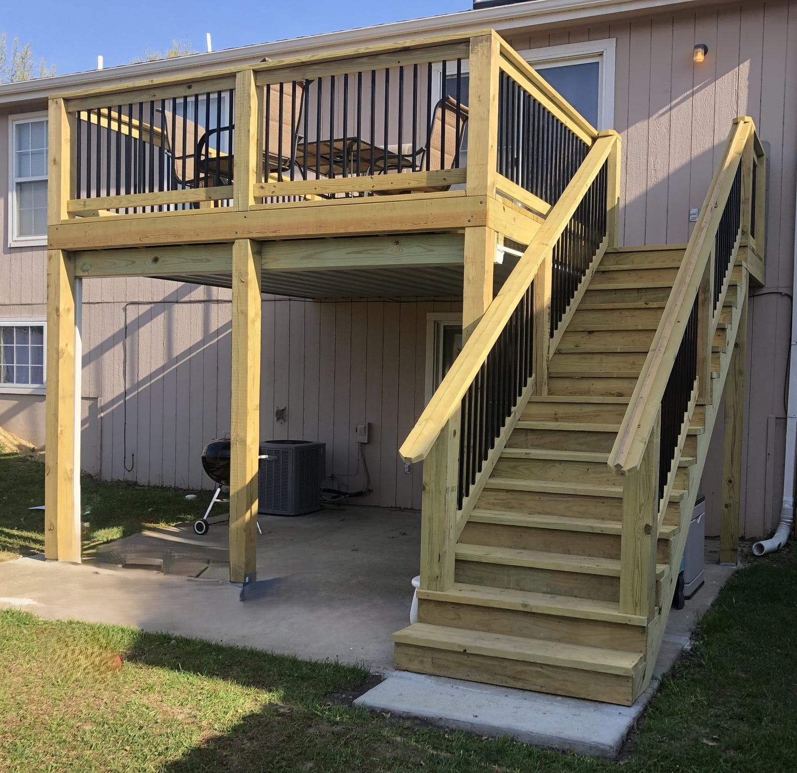Custom deck design and outdoor living example 3