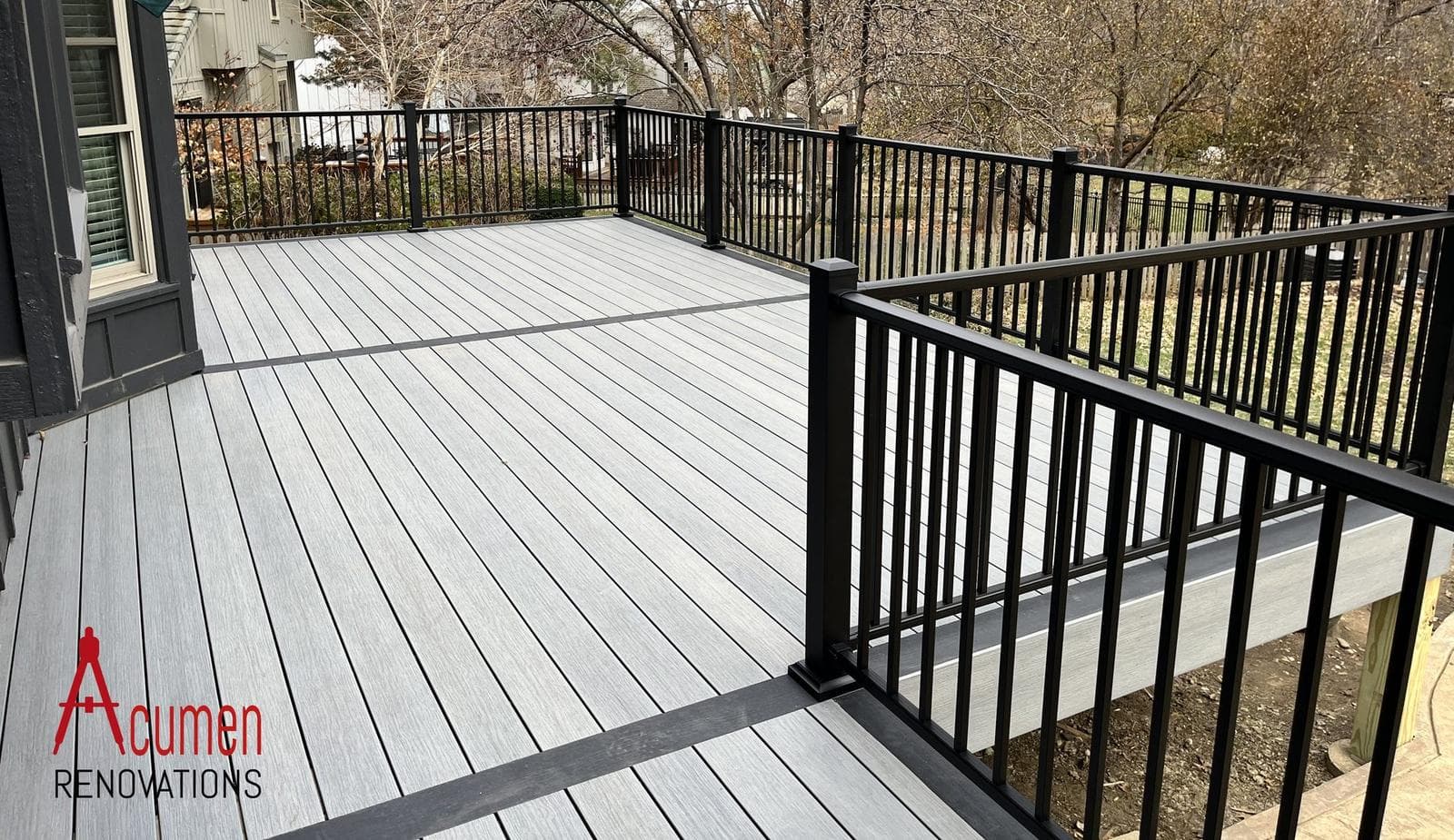 Custom deck design and outdoor living example 5