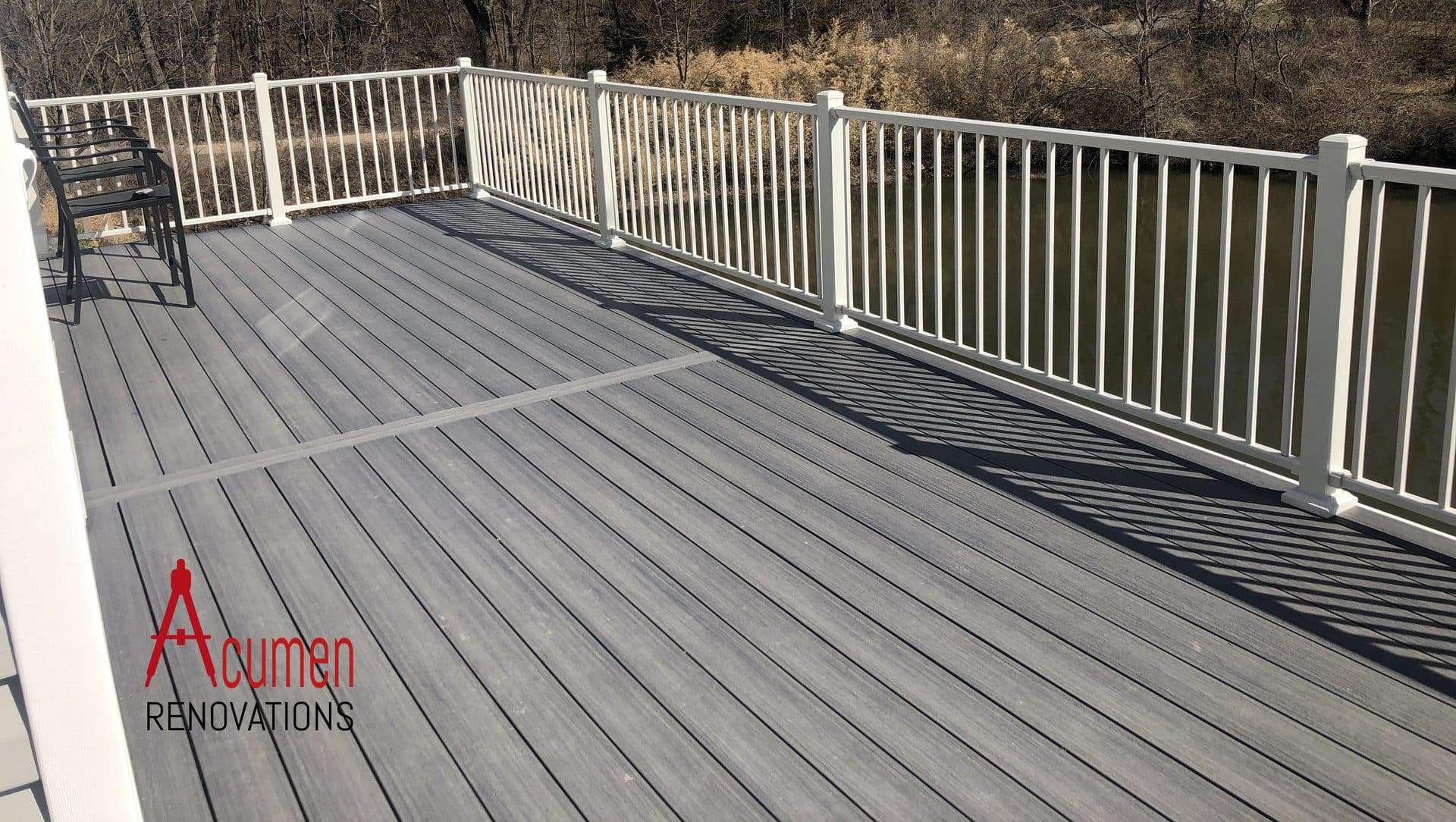 Custom deck design and outdoor living example 6